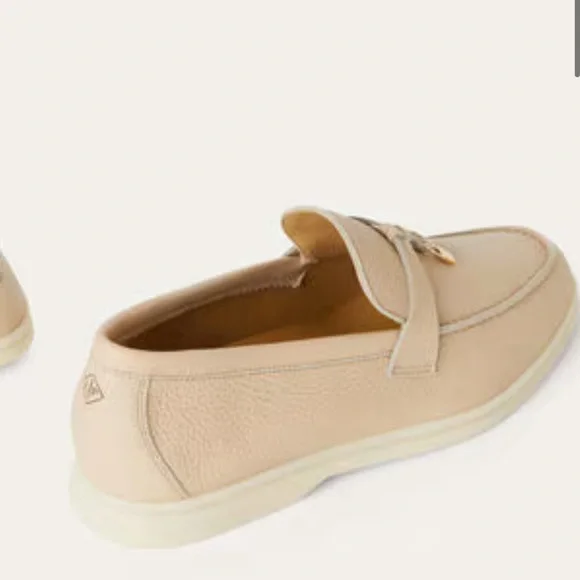 Loro Piana Summer Charms Leather Loafers - Picture 4 of 6